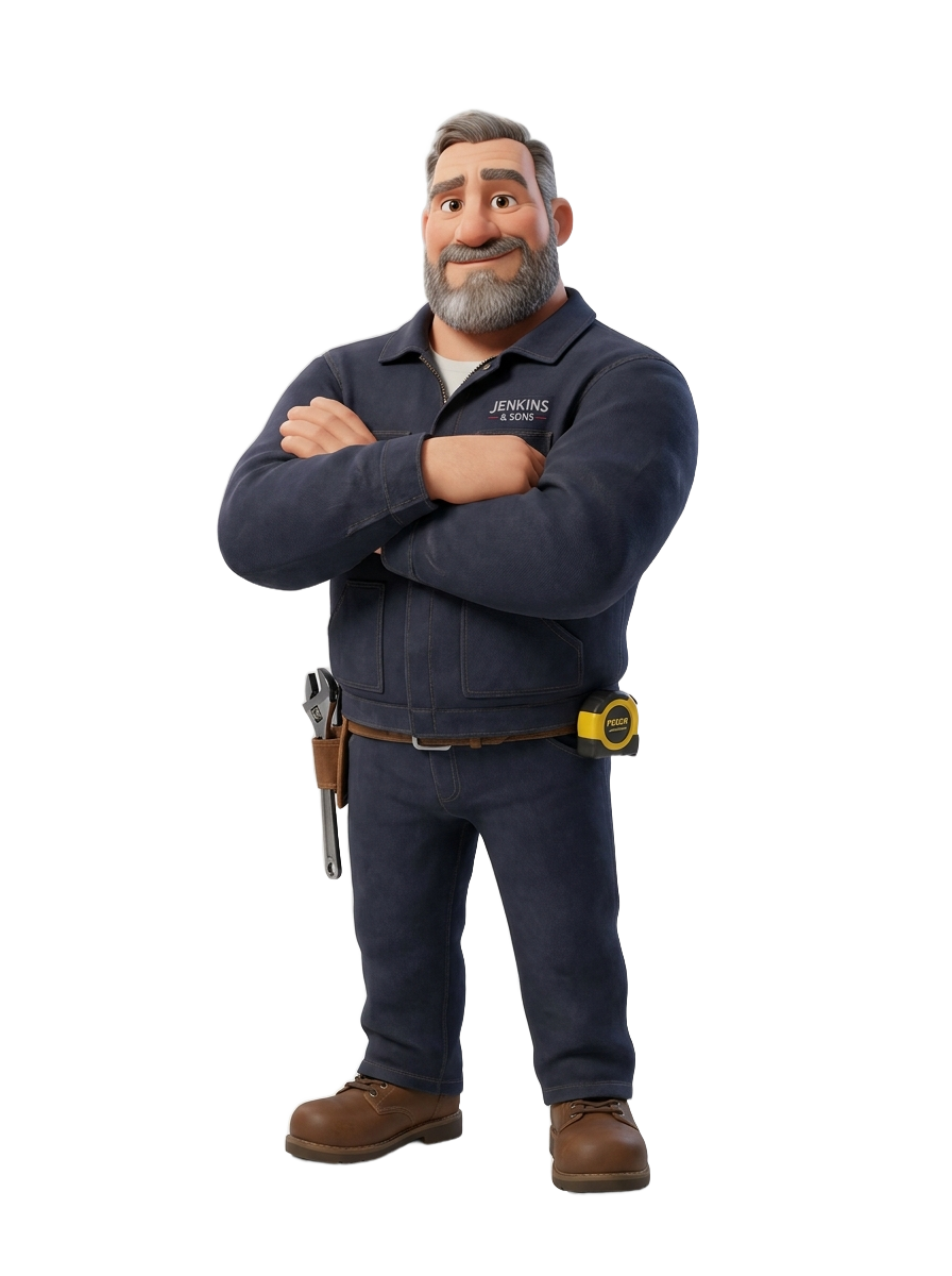 Friendly Rainbow Van tradesman